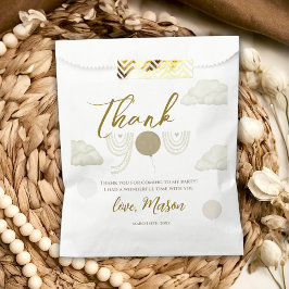 Bolsa De Papel Neutral Cloud Boho Mr Onederful Thank You Party