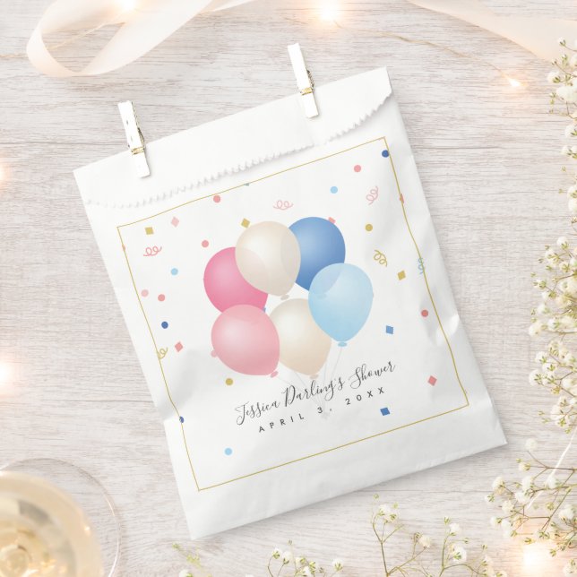 Bolsa De Papel Neutralidad de género | Baby Shower de revelación  (Cortado)