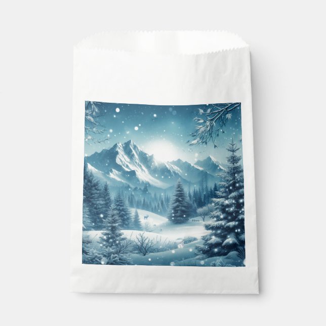 Bolsa De Papel Nevada Winter Mountain (Anverso)