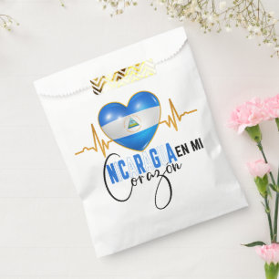 Bolsa De Papel Nicaragua en mi corazón Orgullo nicaragüense
