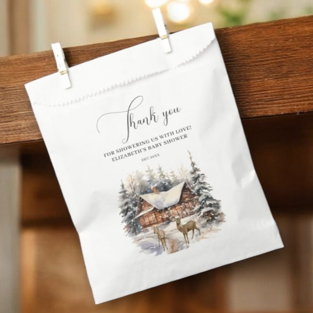 Bolsa De Papel Nieve de invierno, bebé, hace frío afuera gracias (Subido por el creador)