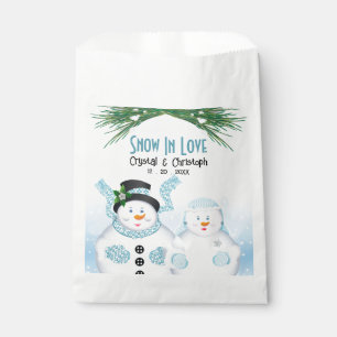 Bolsa De Papel Nieve en amor Boda De Invierno