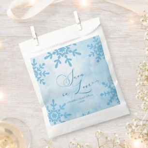 Bolsa De Papel Nieve En Amor Invierno Mágico Despedida de Soltera