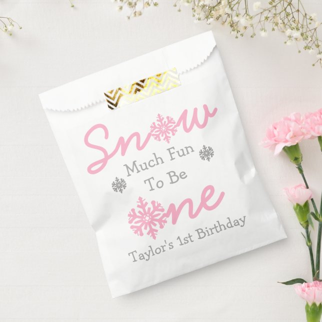 Bolsa De Papel Nieve Mucho Diversión Para Ser Uno (Sellado)