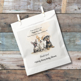 Bolsa De Papel Niño cachorro perro grita Baby Shower