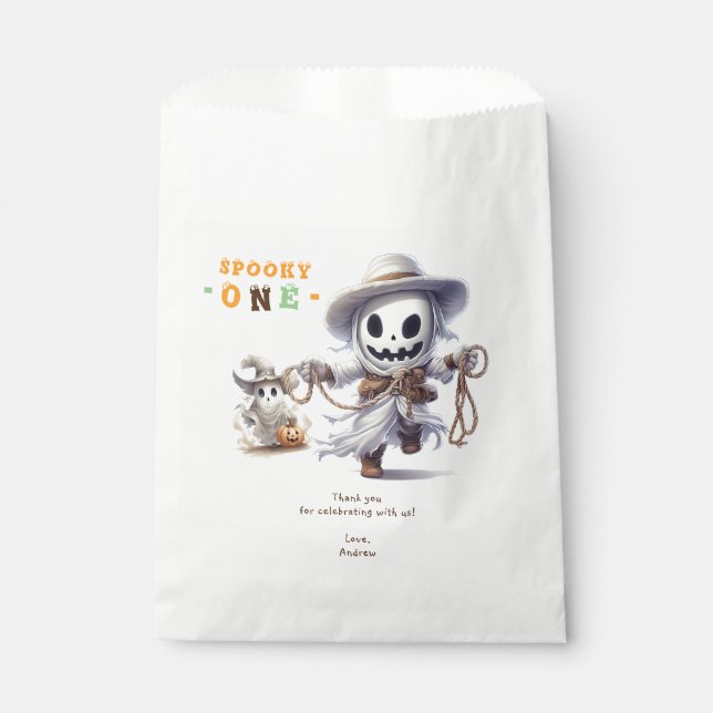 Bolsa De Papel Niño Fantasma De Halloween De Cualquier Edad Cumpl (Anverso)