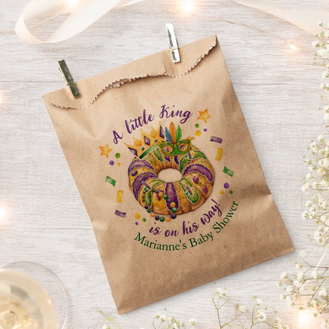 Bolsa De Papel Niño Mardi Gras Kraft (Cortado)
