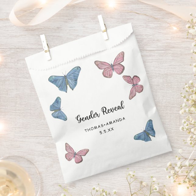 Bolsa De Papel ¿Niño o niña. Revelación de género (Cortado)