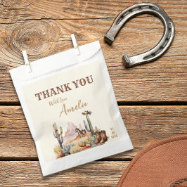 Bolsa De Papel Niño Occidental Un Pequeño Vaquero Rústico Baby Sh