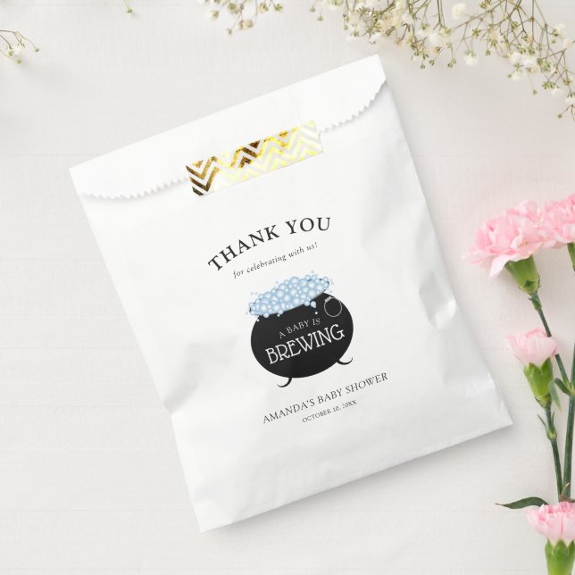 Bolsa De Papel Niño prepara Baby Shower de Halloween (Sellado)