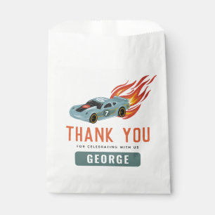 Bolsa De Papel Niños Carreras azul caliente Coche Niños Cumpleaño