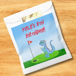 Bolsa De Papel Niños con problemas de Dinosaurios Cute Golf Cumpl
