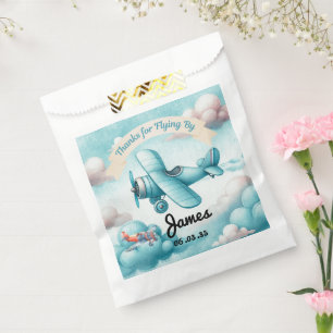 Bolsa De Papel Niños Cute Travel Airplane Niños Personalizado de 