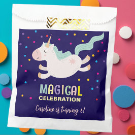 Bolsa De Papel Niños de cumpleaños de la celebración mágica de Un