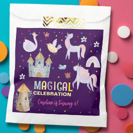 Bolsa De Papel Niños de cumpleaños de la celebración mágica de Un