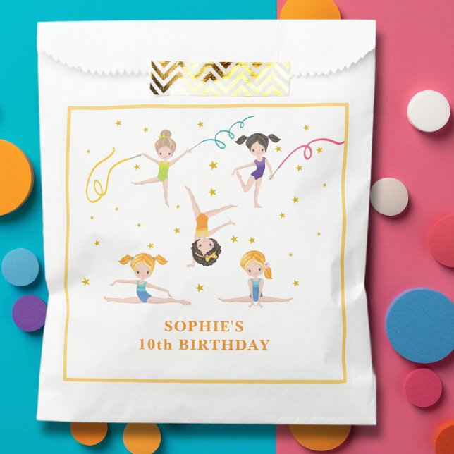 Bolsa De Papel Niños de cumpleaños divertidos de acrobacia (Subido por el creador)