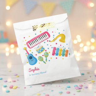 Bolsa De Papel Niños de instrumentos musicales