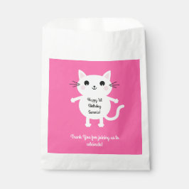Bolsa De Papel Niños de la fiesta de cumpleaños del gato Kitty