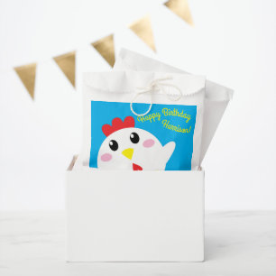 Bolsa De Papel Niños de la granja de pollo Cute Fiesta de cumplea