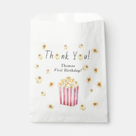 Bolsa De Papel Niños de Popcorn Fiesta de cumpleaños Gracias