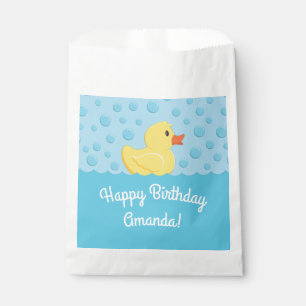 Bolsa De Papel Niños Fiestas de cumpleaños de Rubber Ducky beb