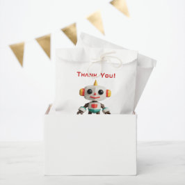 Bolsa De Papel Niños Robot Personalizables