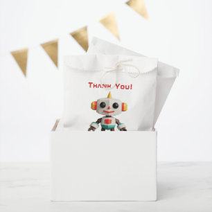 Bolsa De Papel Niños Robot Personalizables