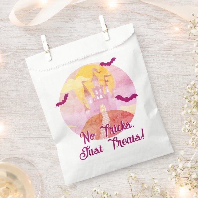 Bolsa De Papel No hay trucos para tratar a Spooky Castle Hallowee (Cortado)