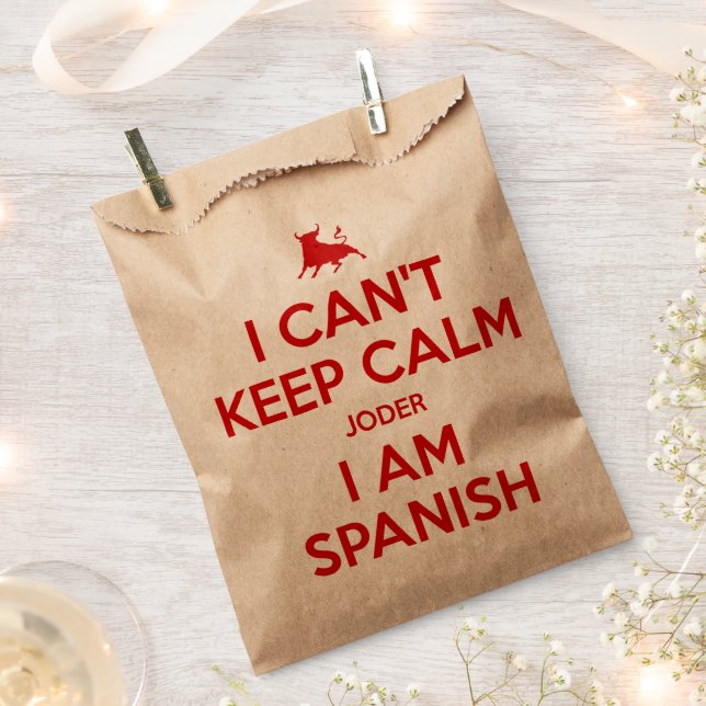 Bolsa De Papel No puedo mantener la calma (Cortado)