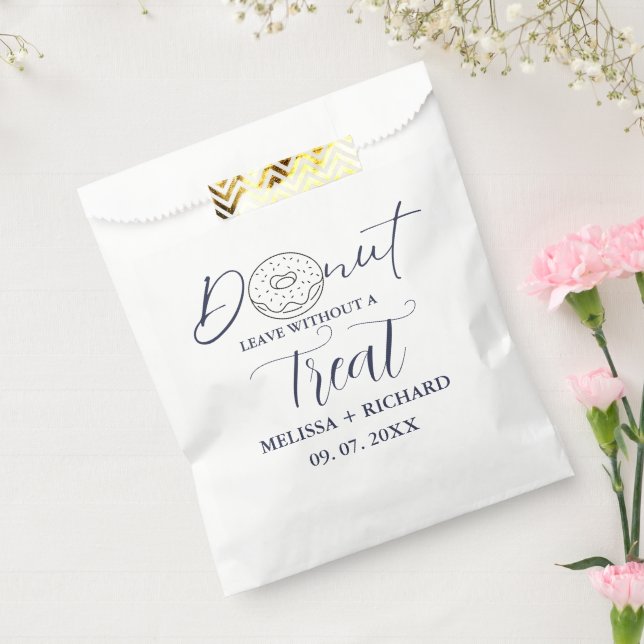 Bolsa De Papel No se vaya sin tratar con el boda. (Sellado)