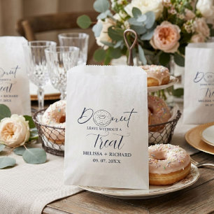 Bolsa De Papel No se vaya sin tratar con el boda.