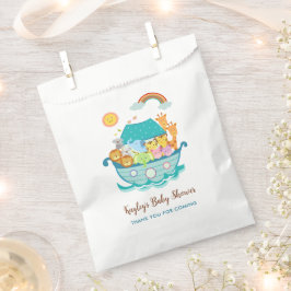 Bolsa De Papel Noahs Ark Baby Shower favorece a los niños con bol