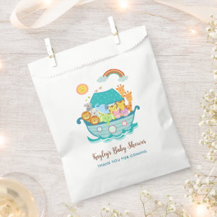 Bolsa De Papel Noahs Ark Baby Shower favorece a los niños con bol