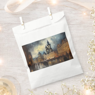 Bolsa De Papel Noche de Praga en la República Checa
