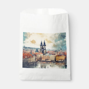 Bolsa De Papel Noche de Praga en la República Checa
