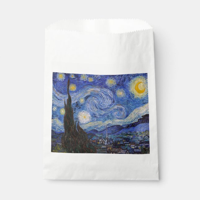 Bolsa De Papel Noche estrellada: Saint Remy de Vincent Van Gogh (Anverso)