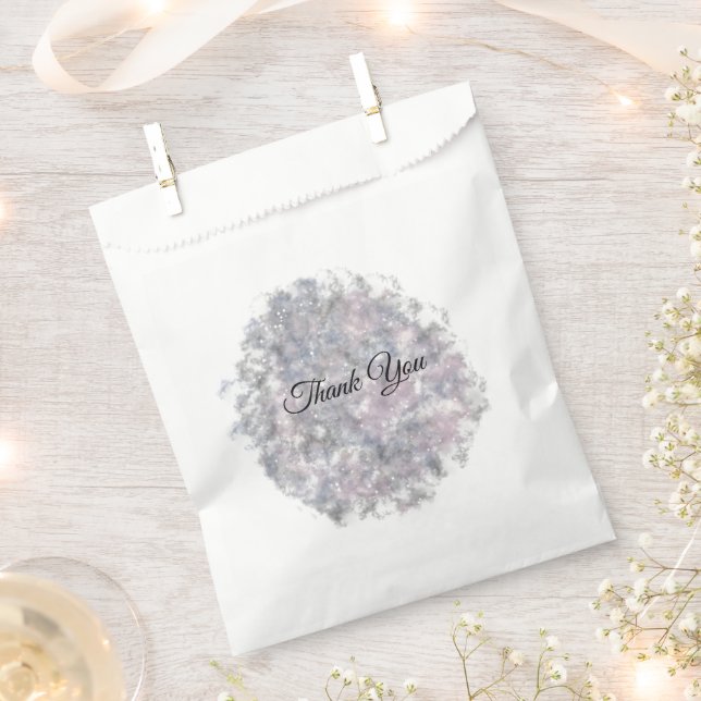 Bolsa De Papel Noche mágica estrellada cumpleaños de niños celest (Cortado)