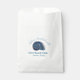 Bolsa De Papel nombre de fiesta de soltera club de playa mar azul