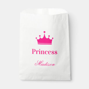 Bolsa De Papel Nombre de la Corona de la Princesa Blanca y Calien