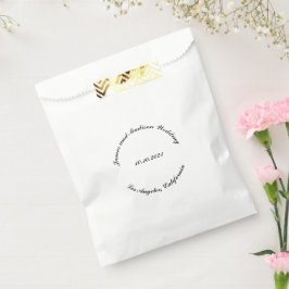Bolsa De Papel Nombre del personalizar, boda de letras curvadas n