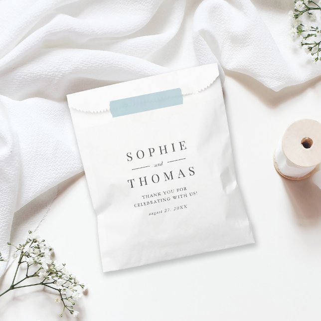Bolsa De Papel Nombres de las parejas clásicas Gracias Boda (Subido por el creador)