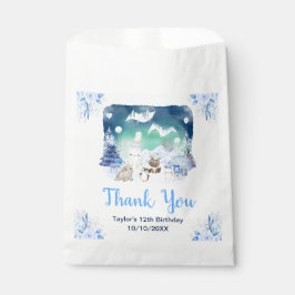 Bolsa De Papel Northern Lights Animals Birthday Party Thank You