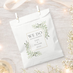 Bolsa De Papel Nosotros Amamos Galletas Verde Boda