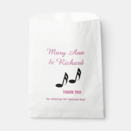 Bolsa De Papel Notas musicales Gracias