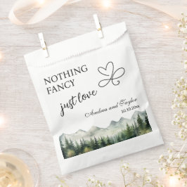 Bolsa De Papel Nothing Fancy Just Love Elegant Wedding