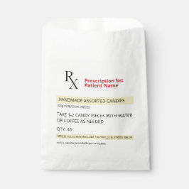 Bolsa De Papel Novedad divertida Rx Etiqueta de prescripción Cand