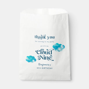 Bolsa De Papel Novena fiesta de cumpleaños de Cloud Nine Boy