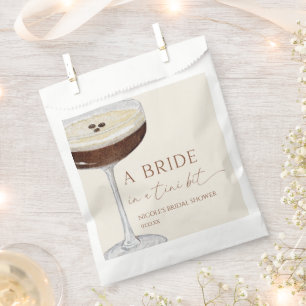 Bolsa De Papel Novia En Un Martini De Expreso Tini Boda
