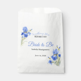 Bolsa De Papel Novia Iris Azul Novia para Ser Algo Azul Despedida
