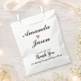 Bolsa De Papel Novia minimalista Groom Gracias Fiesta de Bodas